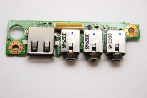 Плата с разъемами audio, USB 6-71-M74SA-D03A для ноутбука Irbis M53AA