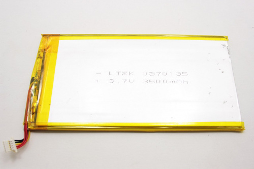Аккумулятор LTZK 0370135, 3.7V 3500mAh, 135х70х3мм для планшета Oysters T82 3G (версия с 1 SIM карто