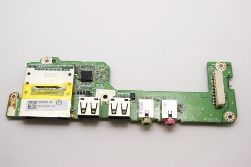 Плата с разъемами USB, audio, card reader и кнопкой включения DA0ZG5PB6E0 для ноутбука Packard Bell