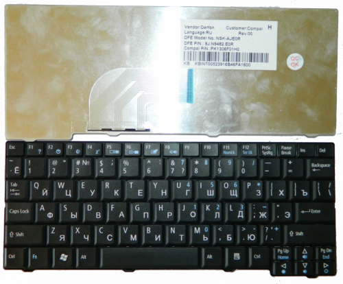 Клавиатура AEZG5700010 9J.N9482.00R для ноутбука Packard Bell ZG5