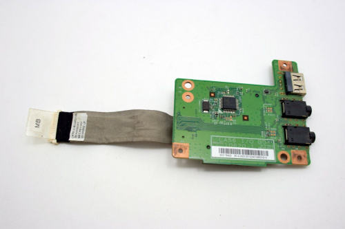 Звуковая плата с картридером и разъемом USB 55.4JW03.001 для ноутбука Lenovo B560