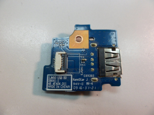 Плата с разъемом USB 48.4FA04.011 для ноутбука Packard Bell EasyNote TR82, TR85, TR87
