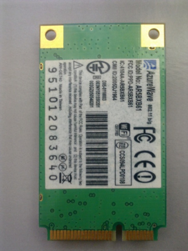 Модуль Wi-Fi  Atheros AR5BXB61 (AzureWave AW-GE740)