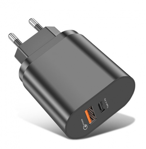 Зарядное устройство 5V / 2.4A / 12W / USB Type-C в ассортименте