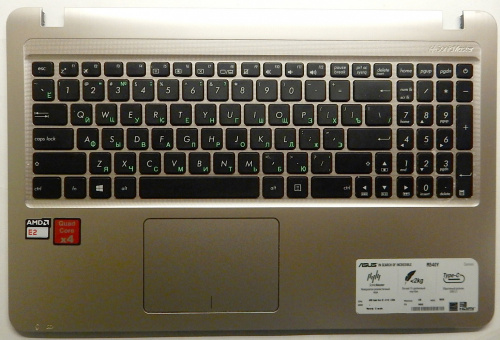 Верхняя панель с тачпадом и клавиатурой 13NB0B01AP0301 для ноутбука ASUS X540S