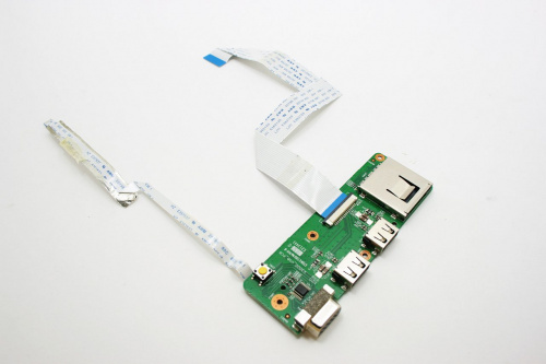 Плата с кнопкой включения, USB, VGA, Card reader X300D_USB_PCB для ноутбука DNS X300D