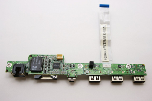 Плата с разъемами USB, LAN, FireWire, Card reader 35-3P7100-C0 для ноутбука Fujitsu Siemens M3438G