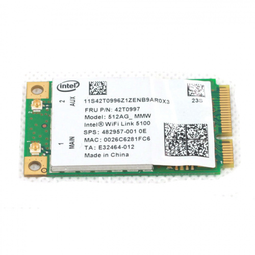 Модуль Wi-Fi Intel Link 5100 512AG_MMW 802.11b/g 