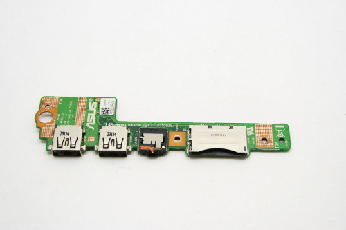 Плата с разъемами USB, audio, card reader 69N0P1B10B02-01 для ноутбука ASUS X502C