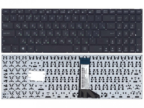 Клавиатура NSK-US90R для ноутбука ASUS F553M, X553M (без рамки, черная)