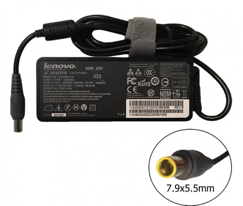 Блок питания Lenovo 20V / 4.5A / 90W / 7.9x5.5mm с иглой, (Orig.)