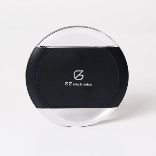 Беспроводное зарядное устройство GZ electronics GZ-C2 (Вход microUSB 5V 2A / выход Qi 5V 1A) Черное