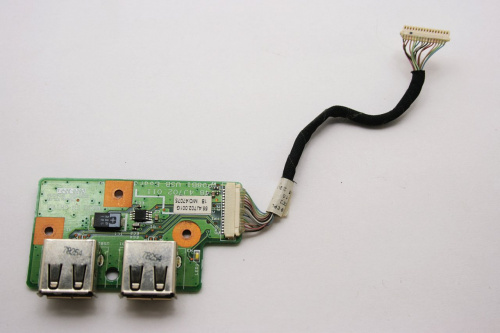 Плата с разъемами USB 48.4J702.011 P08B1 для ноутбука Packard Bell